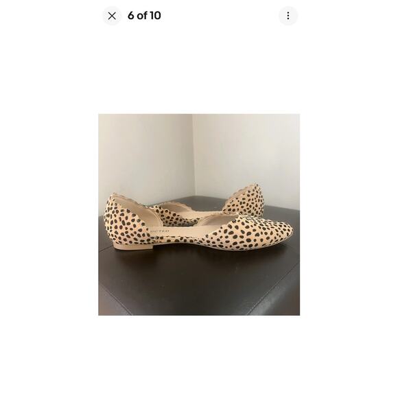 Restricted Shoes Women's 9 D'Orsay Flats Leopard Tan Faux Leather Slip On - Picture 6 of 10